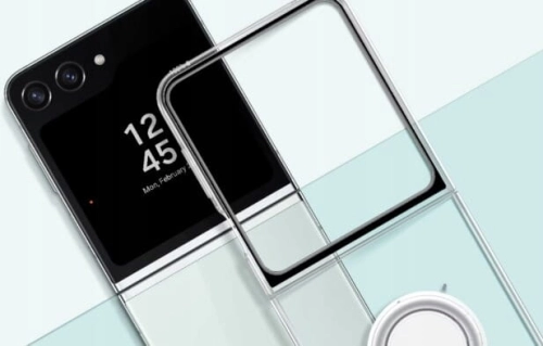 ORYGINALNE ETUI SAMSUNG GALAXY Z FLIP 5 CLEAR GADGET CASE BEZBARWNY