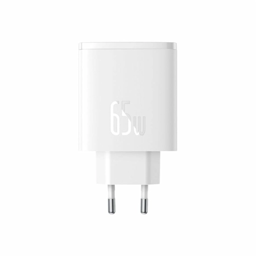 ŁADOWARKA SIECIOWA BASEUS 65W CUBE PRO FAST CHARGER 2C+U BIAŁA