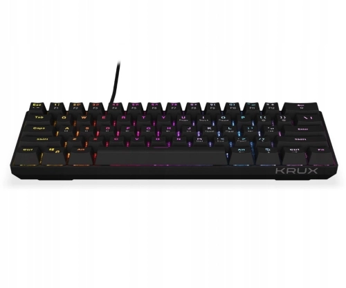 KLAWIATURA PRZEWODOWA KRUX QARA 60% RGB OUTEMU RED