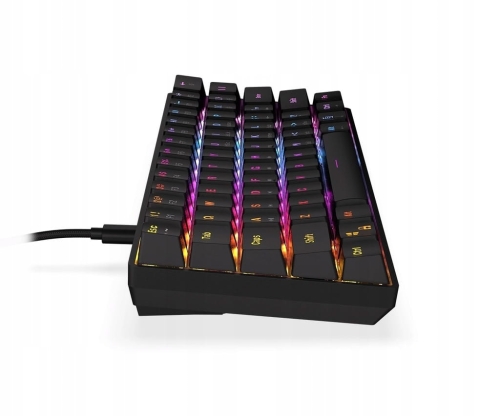 KLAWIATURA PRZEWODOWA KRUX QARA 60% RGB OUTEMU RED