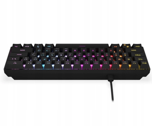 KLAWIATURA PRZEWODOWA KRUX QARA 60% RGB OUTEMU RED