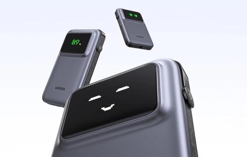 UGREEN POWERBANK 10000MAH 30W DO TELEFONU WBUDOWANY KABEL USB-C MAGNETIC