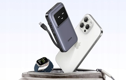 UGREEN POWERBANK 10000MAH 30W DO TELEFONU WBUDOWANY KABEL USB-C MAGNETIC