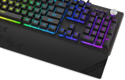 KLAWIATURA MEMBRANOWA KRUX FROST RGB CZARNA