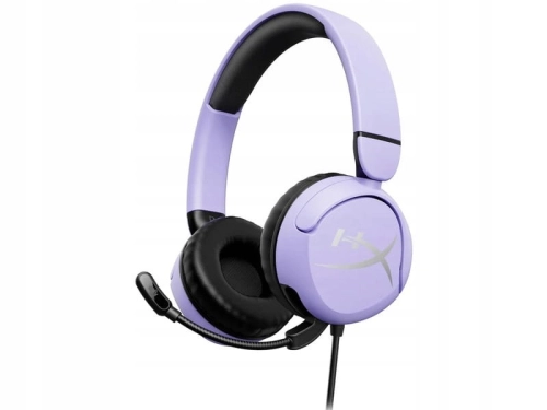 SŁUCHAWKI PRZEWODOWE HYPERX CLOUD MINI FIOLETOWE