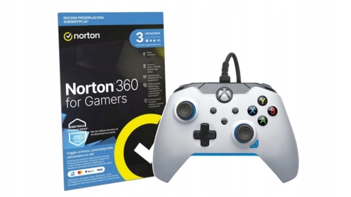 PAD KONTROLER PRZEWODOWY PDP ION WHITE BIAŁY + NORTON 360 FOR GAMERS