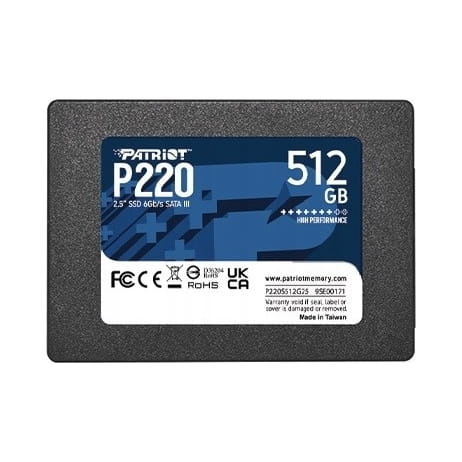 DYSK SSD PATRIOT P220 512GB SATA III 2,5"