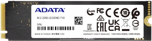 DYSK SSD ADATA LEGEND 710 256GB PCIE GEN3 M.2 2280