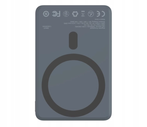 SILVER MONKEY POWERBANK 15W 10000MAH MAGSAFE SZARY