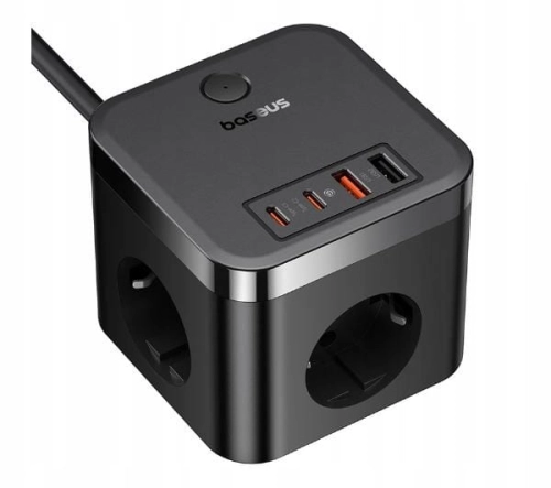 ŁADOWARKA + LISTWA ZASILAJĄCA BASEUS POWERCOMBO 30W 1,5M 3AC+2U+2C -