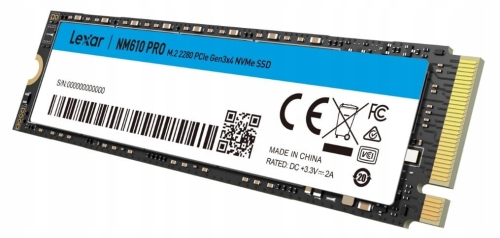 DYSK SSD LEXAR NM610 PRO 1TB M.2 2280 PCIE GEN3x4 NVME