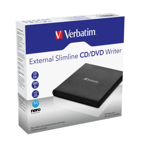 NAGRYWARKA DVD ZEWNĘTRZNA VERBATIM EXTERNAL SLIMLINE 53504