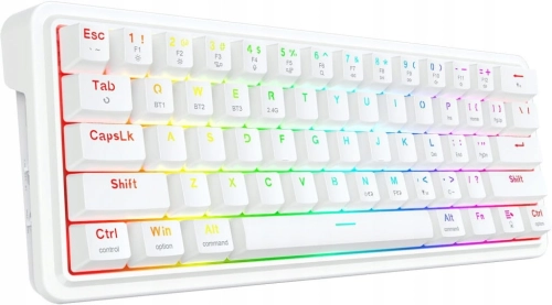 KLAWIATURA BEZPRZEWODOWA REDRAGON DRACONIC V2 PRO BIAŁA