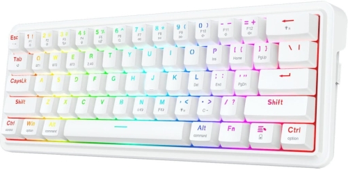 KLAWIATURA BEZPRZEWODOWA REDRAGON DRACONIC V2 PRO BIAŁA
