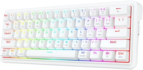 KLAWIATURA BEZPRZEWODOWA REDRAGON DRACONIC V2 PRO BIAŁA