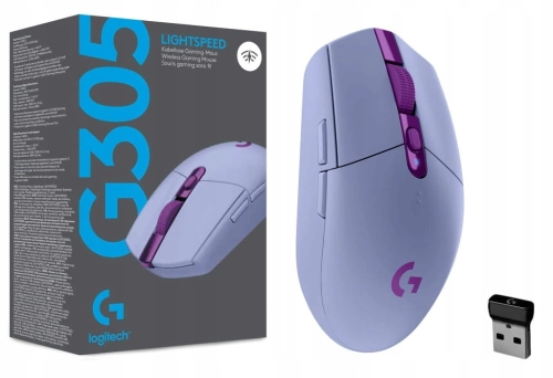 MYSZKA BEZPRZEWODOWA LOGITECH G305 LIGHTSPEED LILIOWA