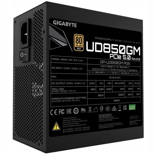 ZASILACZ GIGABYTE UD850GM PG5 V2 850W 80 PLUS GOLD