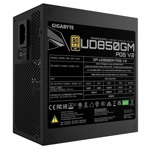ZASILACZ GIGABYTE UD850GM PG5 V2 850W 80 PLUS GOLD