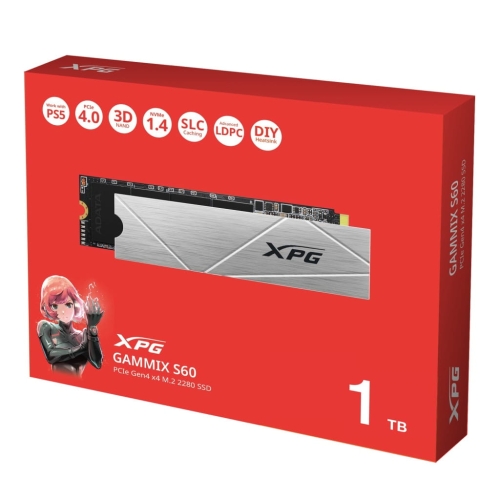 DYSK SSD ADATA XPG GAMMIX S60 1TB PCIE GEN4X4 M.2 2280 NVME
