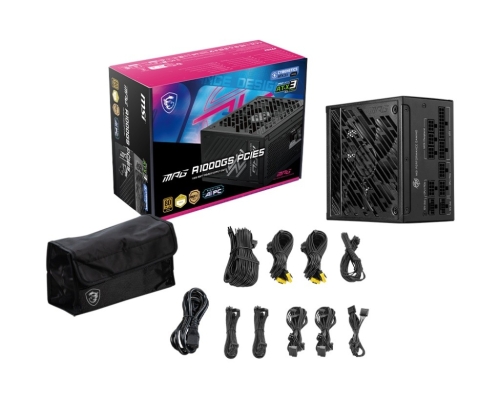 ZASILACZ MODULARNY MSI MPG A1000GS PCIE5 1000W 80+ GOLD PLUS ATX 3.1