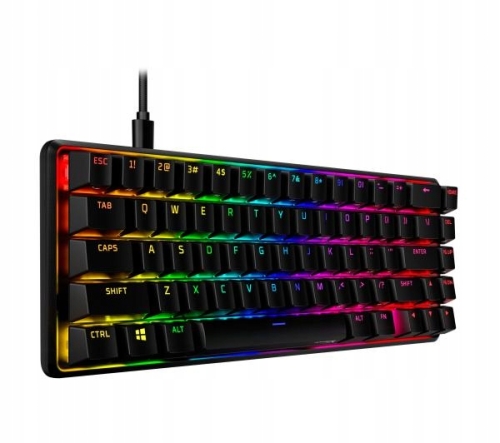 KLAWIATURA MECHANICZNA PRZEWODOWA HYPERX ALLOY ORIGINS 65 CZARNA