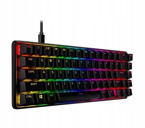 KLAWIATURA MECHANICZNA PRZEWODOWA HYPERX ALLOY ORIGINS 65 CZARNA