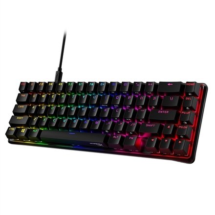 KLAWIATURA MECHANICZNA PRZEWODOWA HYPERX ALLOY ORIGINS 65 CZARNA