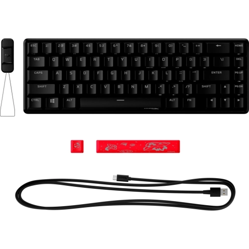 KLAWIATURA MECHANICZNA PRZEWODOWA HYPERX ALLOY ORIGINS 65 CZARNA