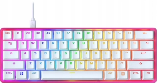 KLAWIATURA PRZEWODOWA HYPERX ALLOY ORIGINS 60 RÓŻOWO-BIAŁA