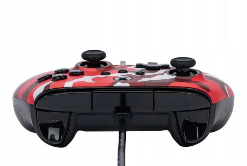 PAD KONTROLER POWERA PRZEWODOWY ENHANCED RED CAMO XO XSX PC CZERWONY