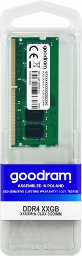 PAMIĘĆ RAM GOODRAM DDR4 32GB 2666MHZ CL19 SODIMM (1x32GB)