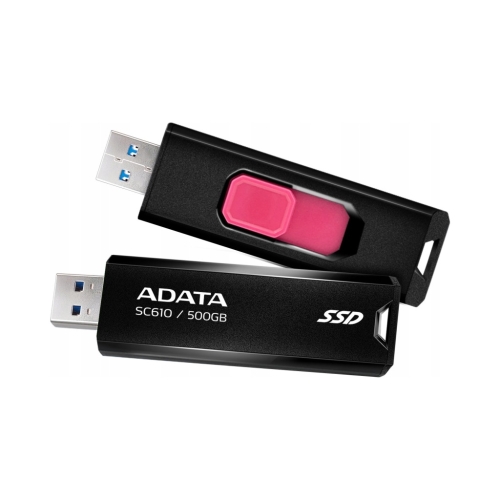 DYSK ZEWNĘTRZNY SSD ADATA SC610 500GB USB 3.2 CZARNY