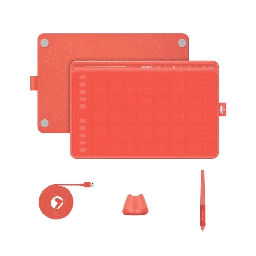 TABLET GRAFICZNY HUION HS611 CZERWONY