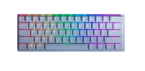 KLAWIATURA MECHANICZNA RAZER HUNTSMAN MINI KAILH RED BIAŁA