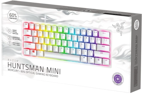 KLAWIATURA MECHANICZNA RAZER HUNTSMAN MINI KAILH RED BIAŁA