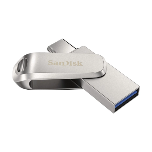 PENDRIVE SANDISK ULTRA DUAL DRIVE LUXE 256GB SREBRNY USB 3.2 TYPE-C