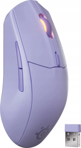MYSZKA BEZPRZEWODOWA STEELSERIES RIVAL 3 WIRELESS GEN 2 FIOLETOWA