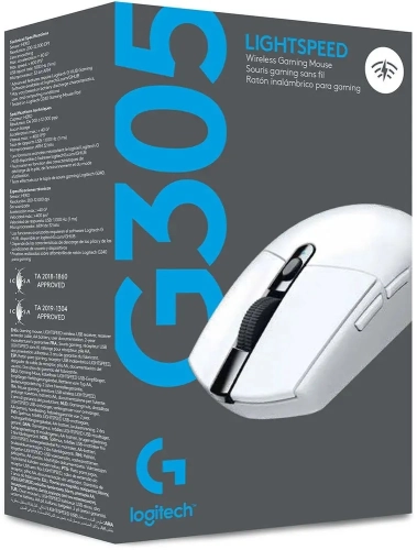 MYSZKA BEZPRZEWODOWA LOGITECH G305 LIGHTSPEED BIAŁA