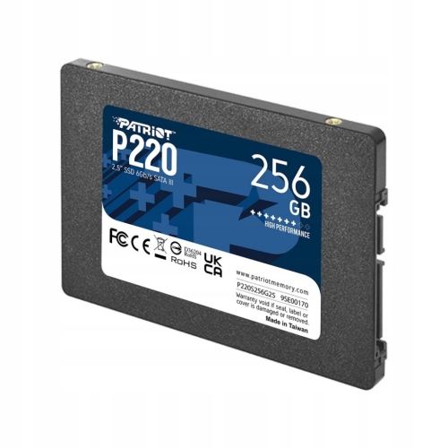 DYSK SSD PATRIOT P220 256GB 2,5" SATA III