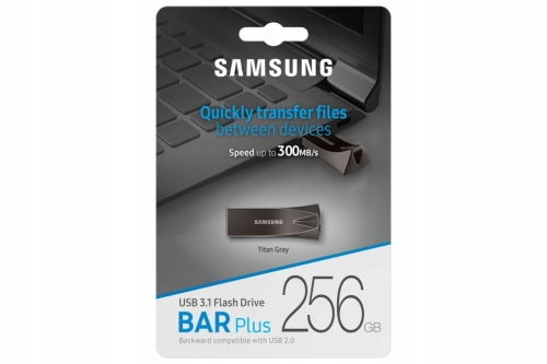 PENDRIVE SAMSUNG BAR PLUS 256GB TITAN GRAY USB 3.1
