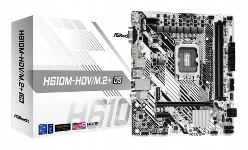 PŁYTA GŁÓWNA ASROCK H610M-HDV/M.2+ D5 MICRO ATX
