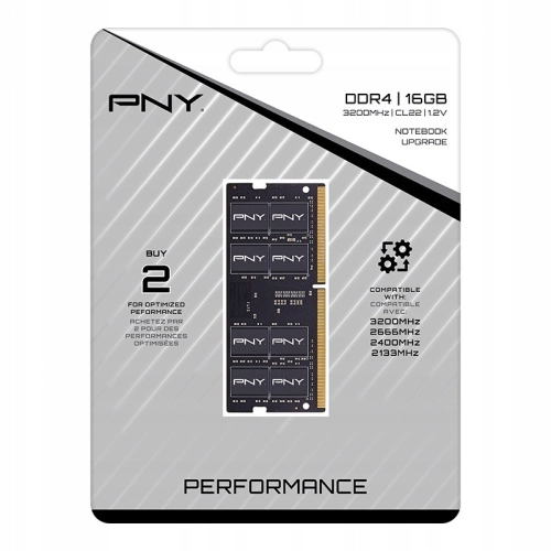 PAMIĘĆ RAM PNY DDR4 16GB 3200MHZ CL22 (1x16GB) SO-DIMM