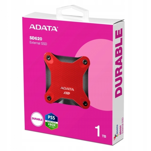 DYSK ZEWNĘTRZNY SSD ADATA SD620 1TB CZERWONY