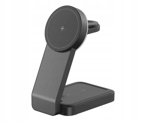 ŁADOWARKA SILVER MONKEY ALU MAGCHARGER QI2 3in1 CZARNA