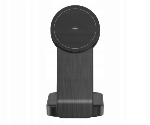 ŁADOWARKA SILVER MONKEY ALU MAGCHARGER QI2 3in1 CZARNA