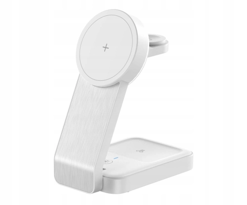 ŁADOWARKA SILVER MONKEY ALU MAGCHARGER QI2 3in1 BIAŁA