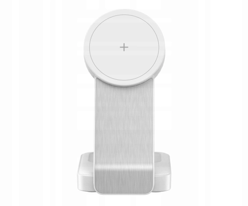 ŁADOWARKA SILVER MONKEY ALU MAGCHARGER QI2 3in1 BIAŁA