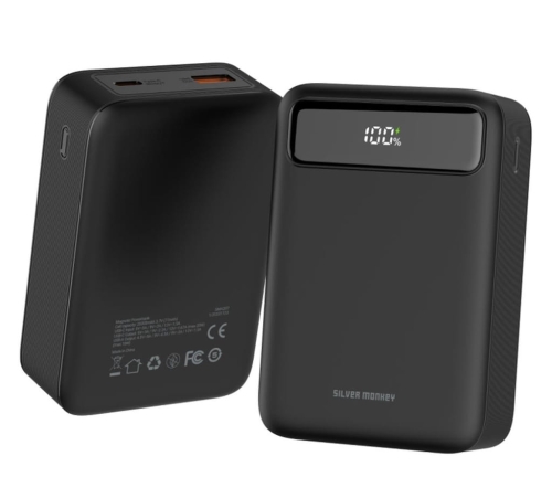 POWERBANK SILVER MONKEY 20000MAH 22,5W USB-A USB-C