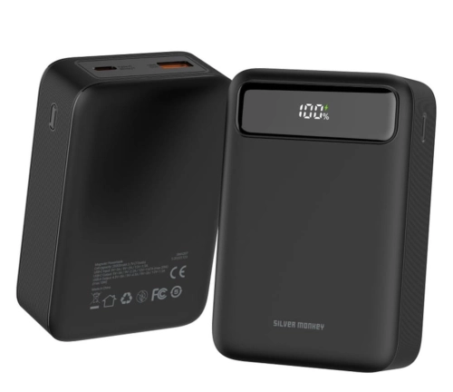 POWERBANK SILVER MONKEY 20000MAH 22,5W USB-A USB-C